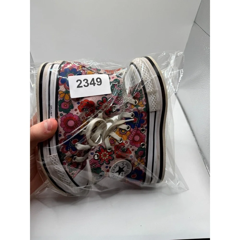 Converse x Unite Chuck Taylor All Star High 668017C Girl 13 Sneaker Floral Shoes
